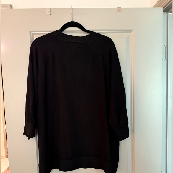 Lane Bryant Black Sweater with Gold Button Details - Picture 2 of 3